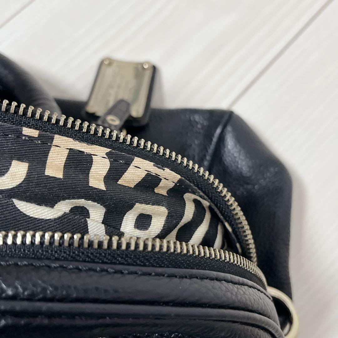 最終値下げ外装美品　MARC BY MARC JACOBS ブラックy2kシボ革