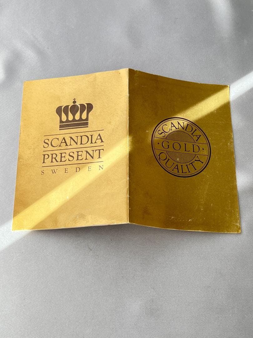 スウェーデン】ハンドル付きギャラリートレー 31cm 【ゴールドプレート】