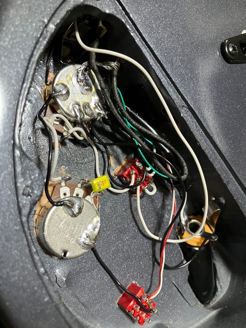 SGスタイル エレキギター メタリックグレー　ジャンク