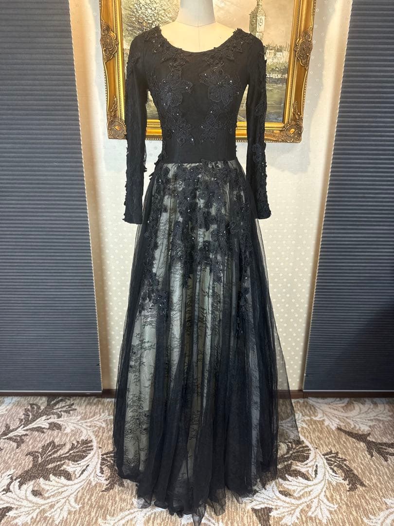 新品☆Aラインロングドレス演奏会ステージ誕生二次会パーティーキャバ