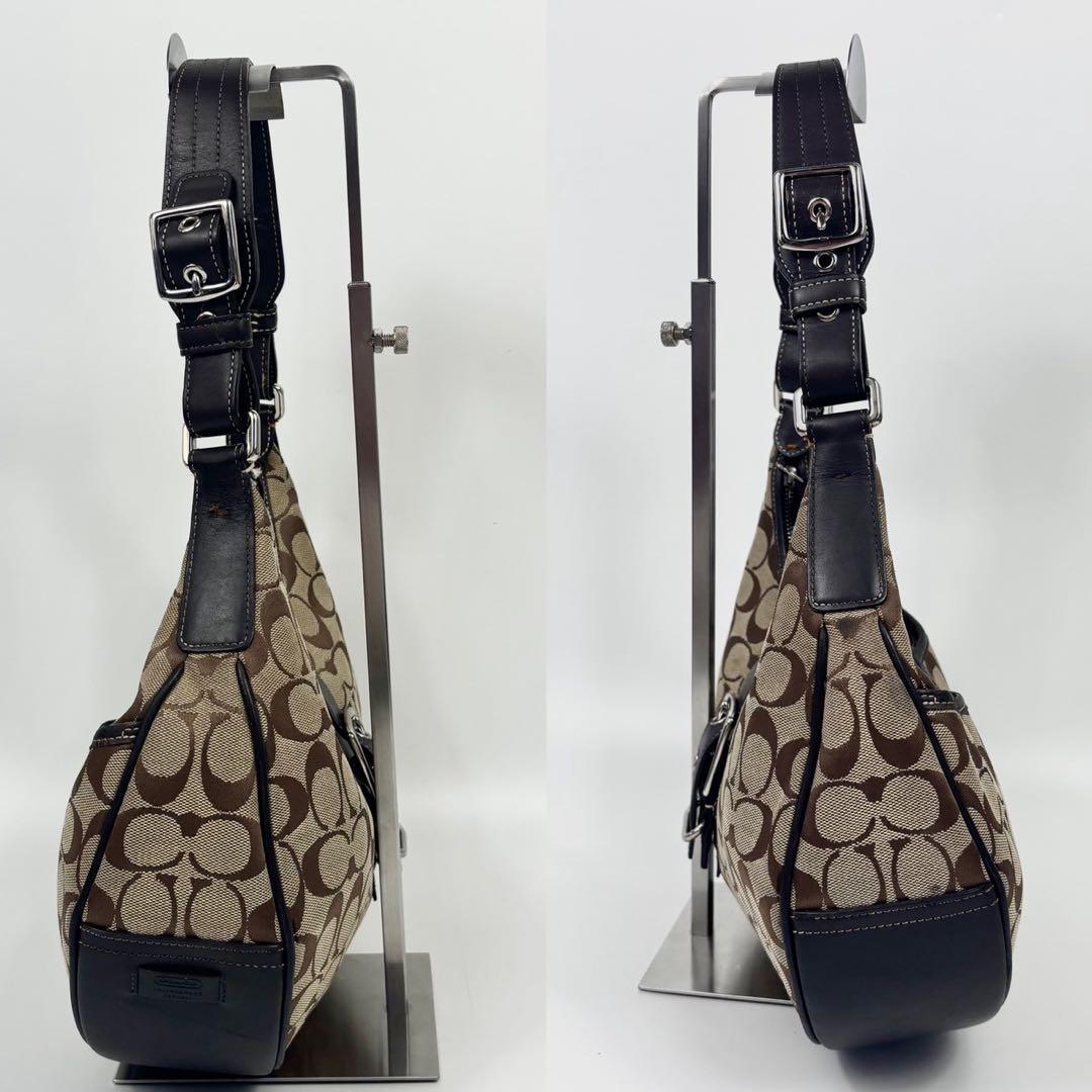 極美 COACHコーチ harfmoon soho leather 6363