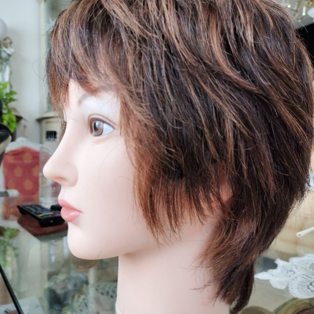 ブラウン ショートウィッグ レイヤーカット
