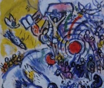 マルク・シャガール、「La Creation」、厳選、希少大判画集・額装画