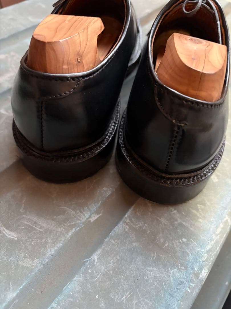 Alden ブラック ドレスシューズ