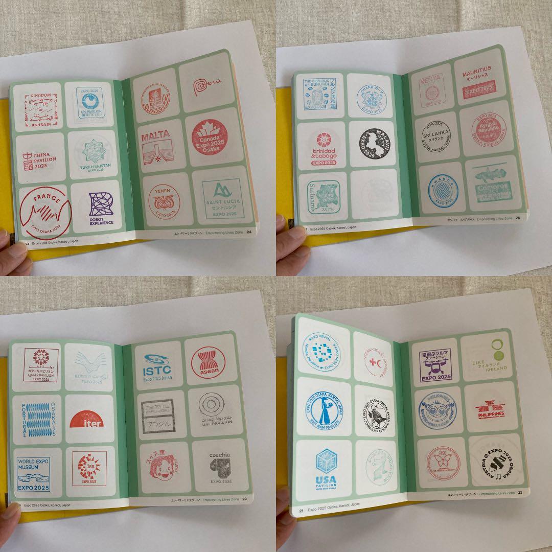 300個以上押印済】万博 スタンプパスポート・会場内コンプリート
