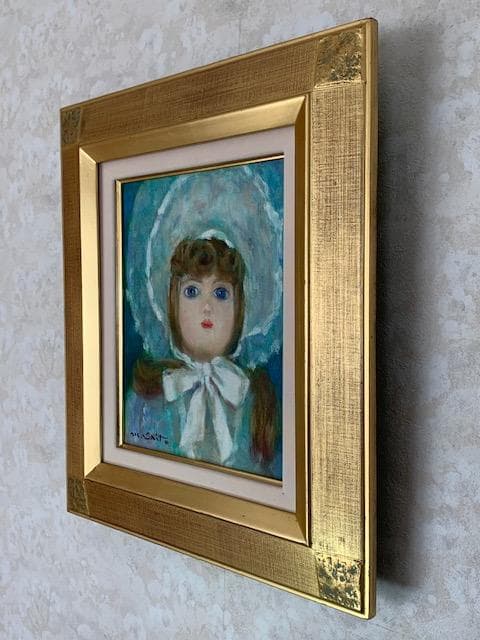 【物故作家】斎藤光子【ジュモーに捧ぐ】白日会・◆油彩Ｆ３号◆評価１２.５万円／号