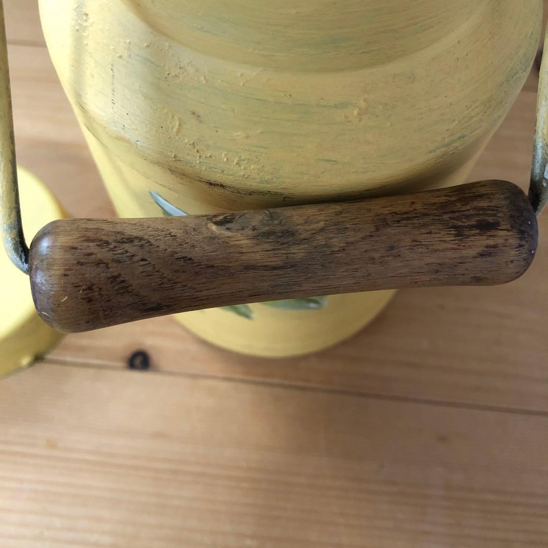 ペイントされた古いミルク缶 アンティーク フランス アート 一点物 no.183