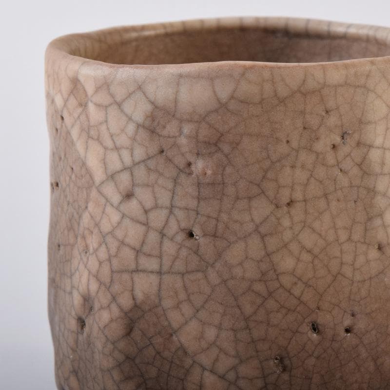 志野焼 古志野 面取ぐい呑 酒盃 時代箱付 C 7782