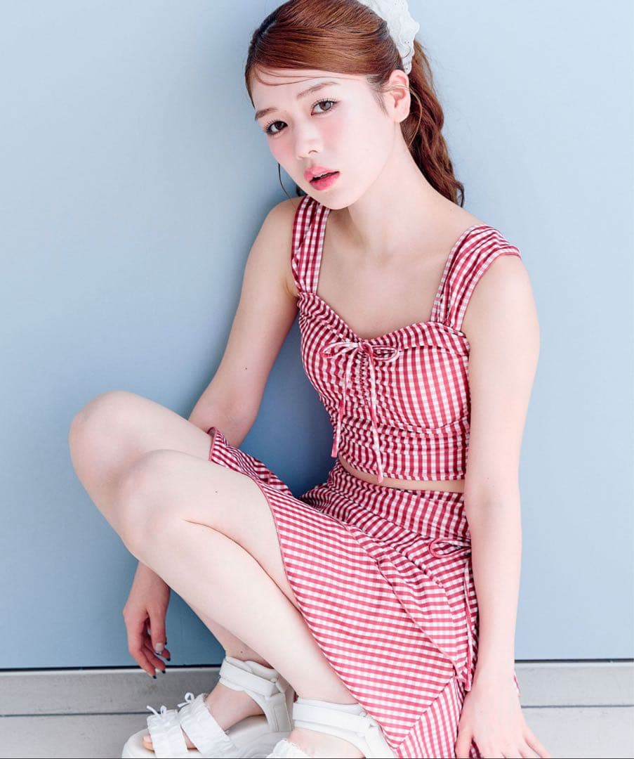 【新品】OLIVE des OLIVE レース羽織付リボンswim wear