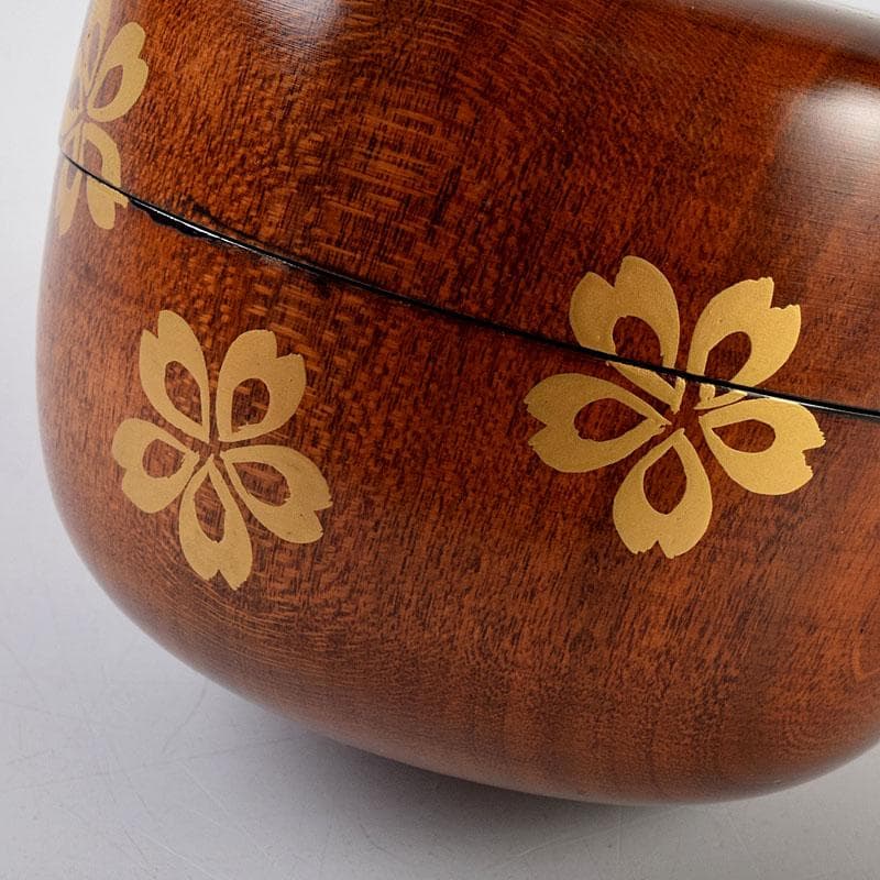 茶道具 前畑峰春作 淡々斎好 大堰川平棗 共箱 V 8987