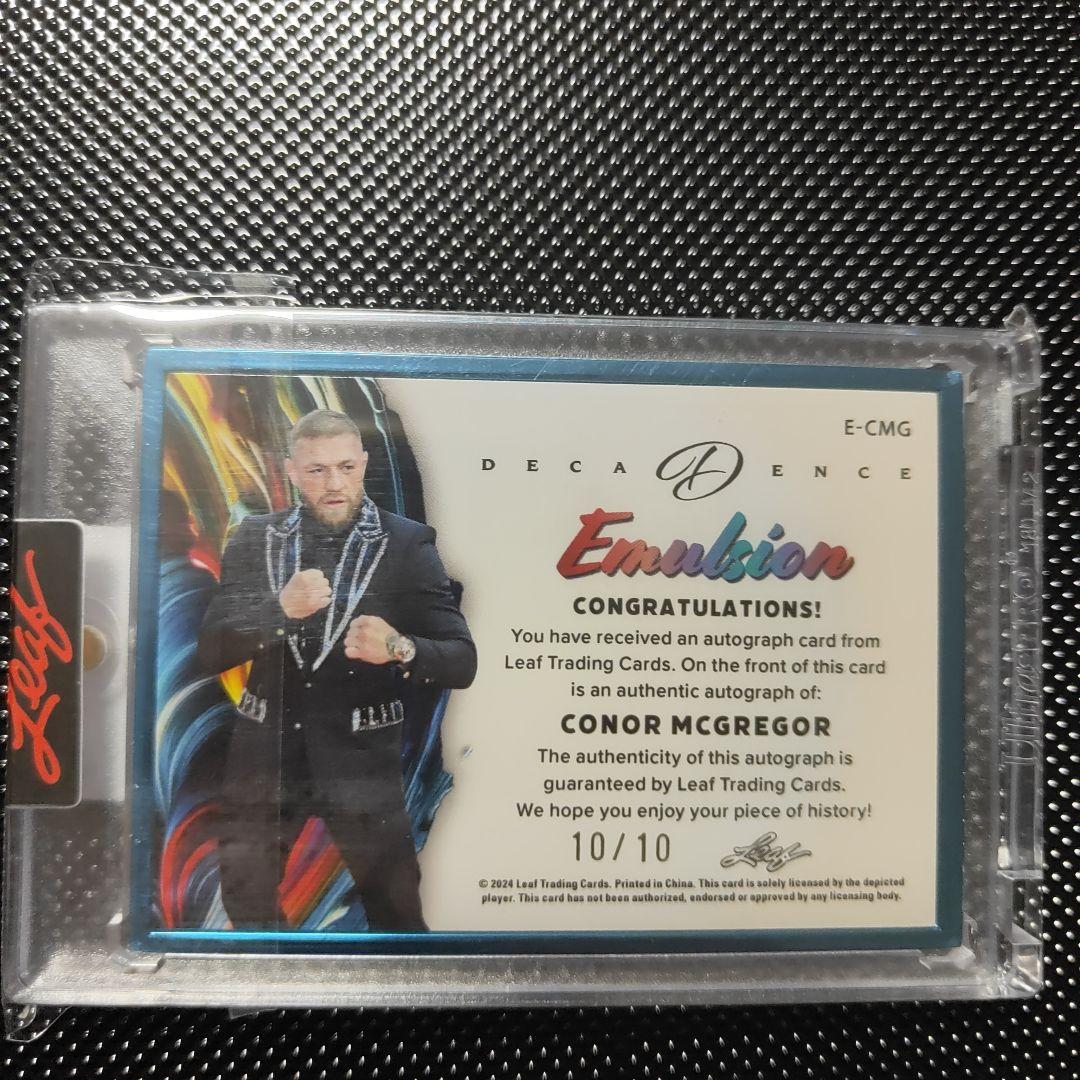 UFC ライト級王者 コナー・マクレガー サインカード 10シリカード