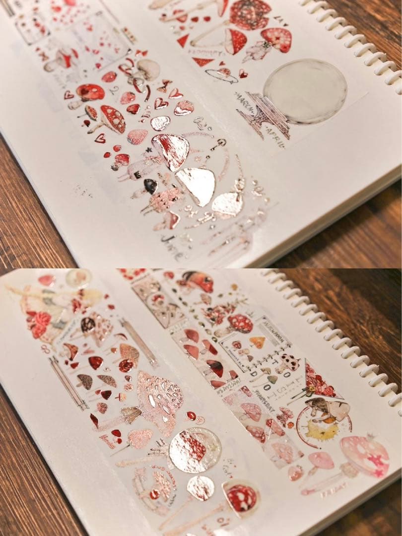 《絶版》海外　マスキングテープ　樹下下下 2点　（和紙）（47155）