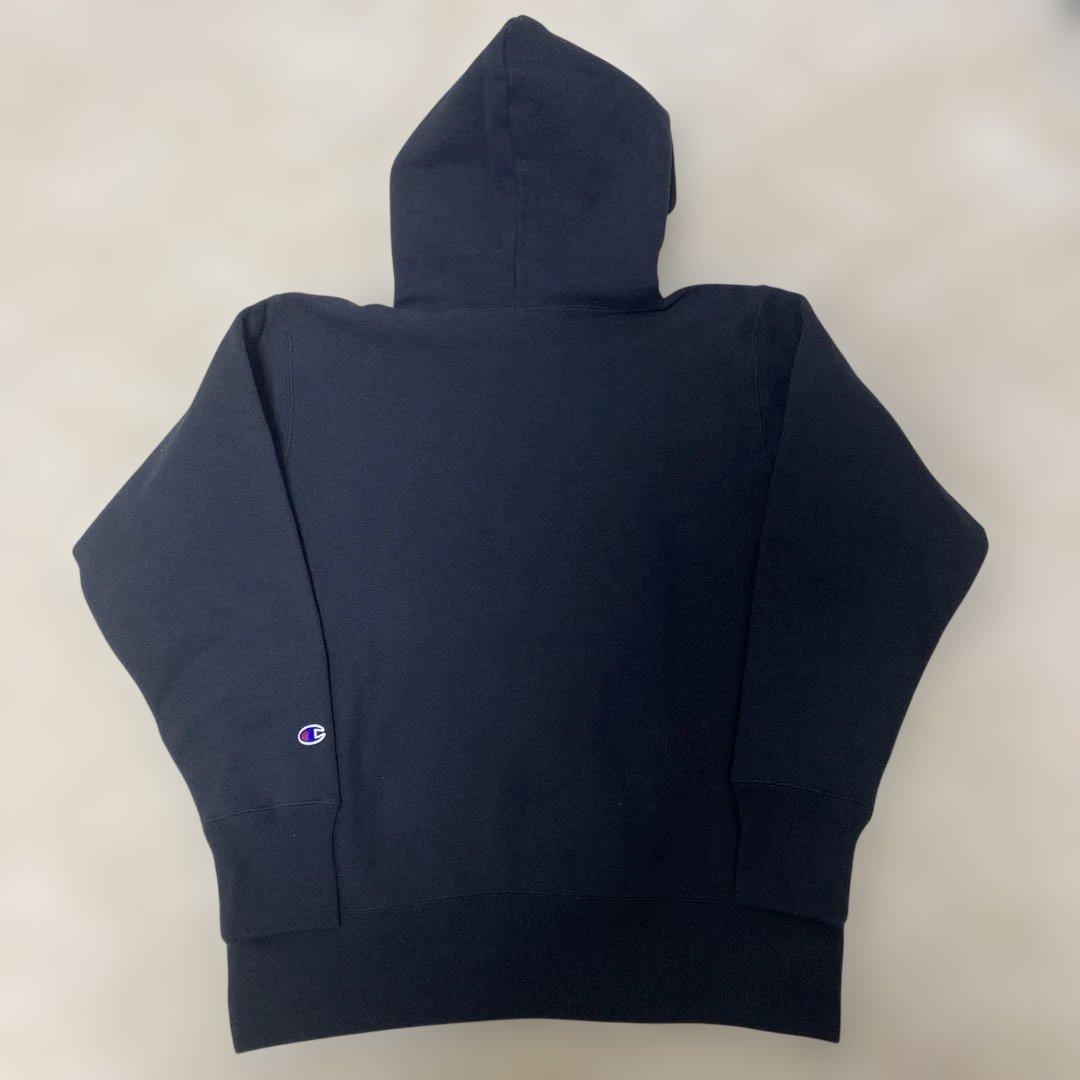 新品、未使用タグ付！ チャンピオン スヌーピー パーカー L ブラック リバース