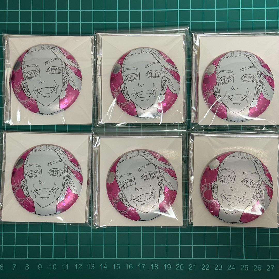 東京リベンジャーズ メタリック缶バッジ 三途春千夜×6 マイキーマート 新