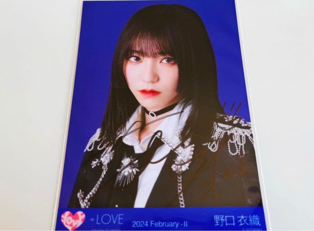 イコラブ 野口衣織 呪って呪って のろのろ 歌唱衣装 生写真 直筆 ヨリ