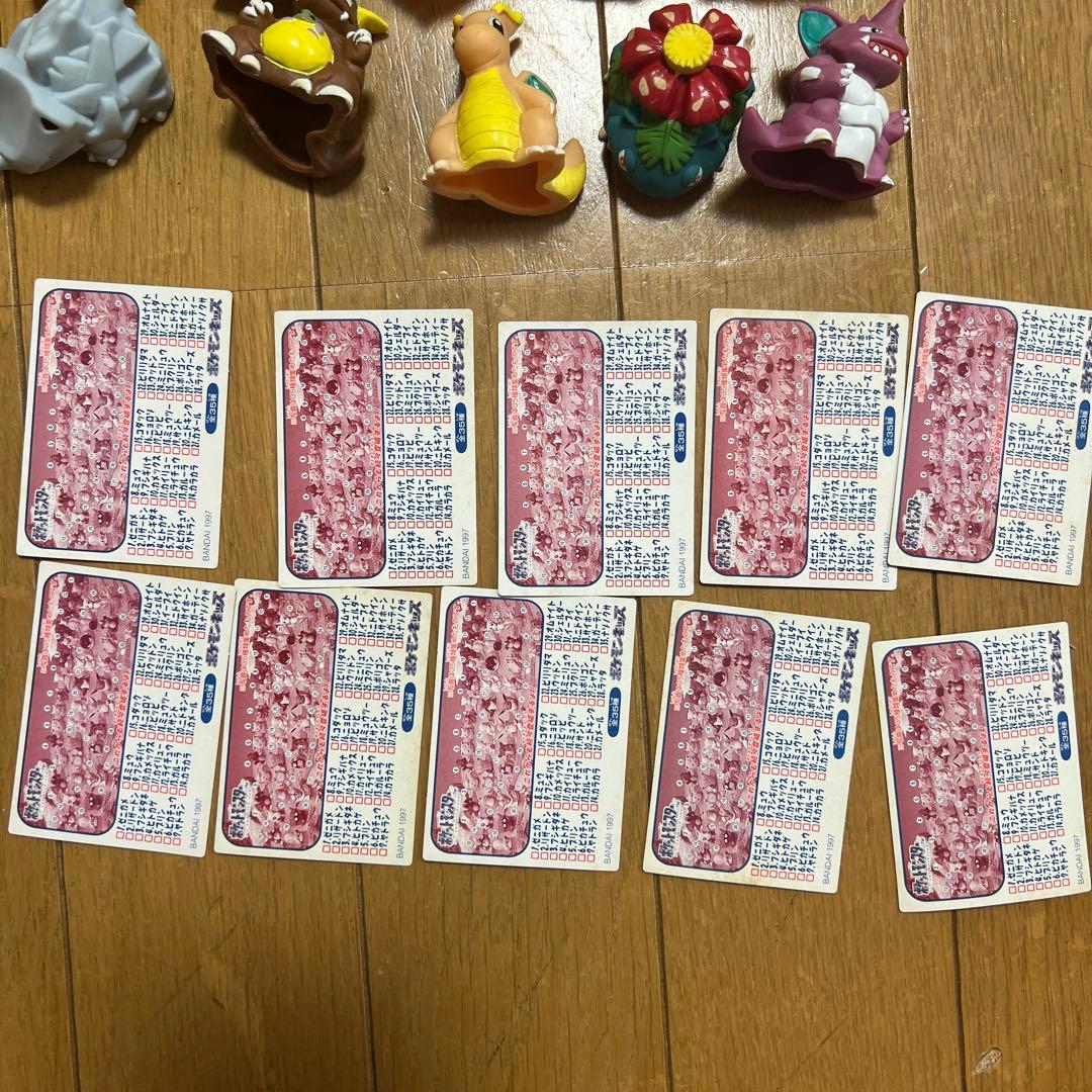ポケモンキッズ 初版 1996年 食玩 指人形 完品 箱あり カード付き