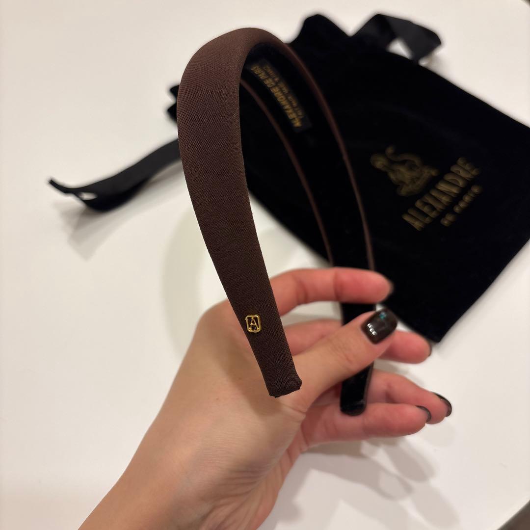 岸沼さま専用⭐︎ALEXANDRE DE PARIS ブラウン カチューシャ