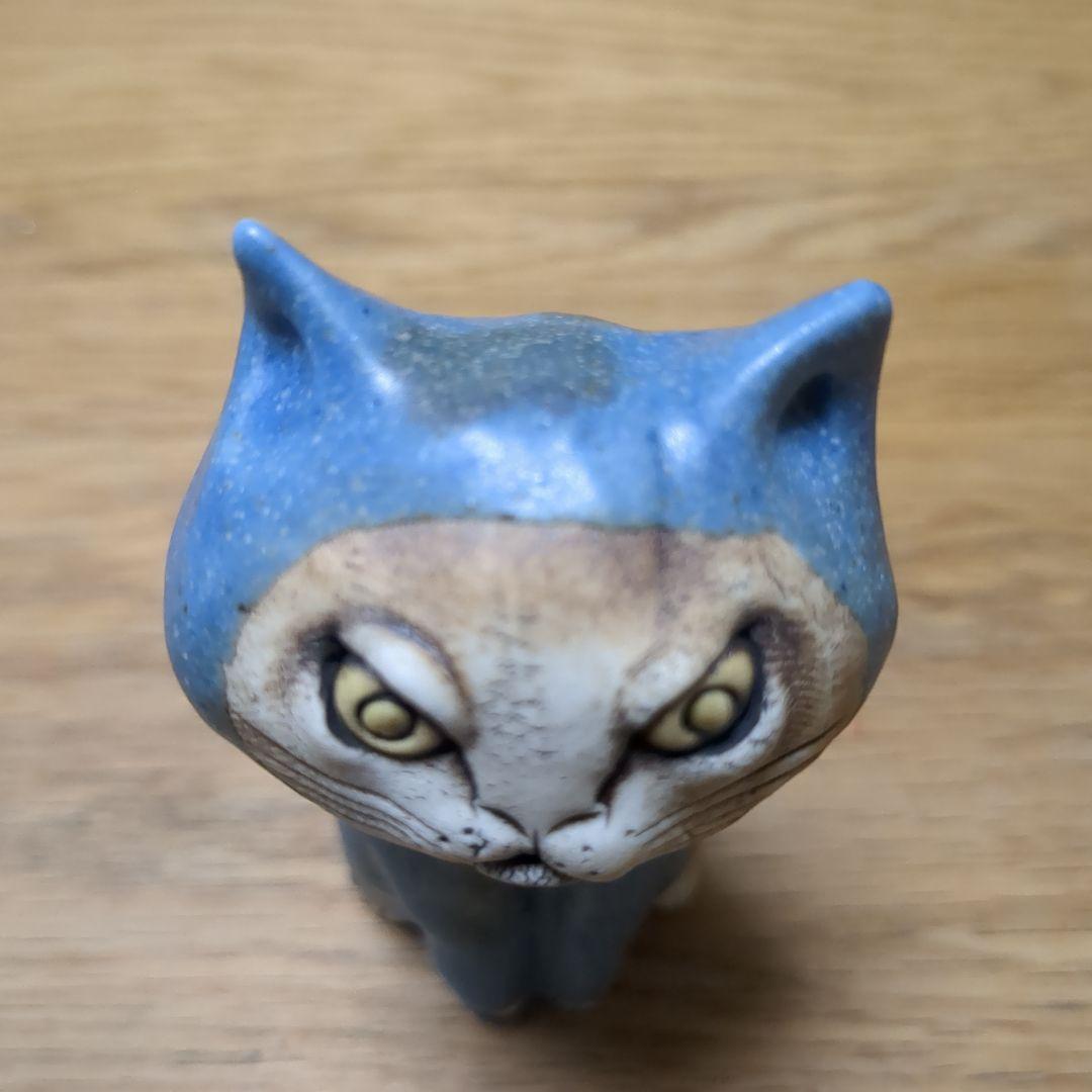 猫の陶器 岡山富男さん作