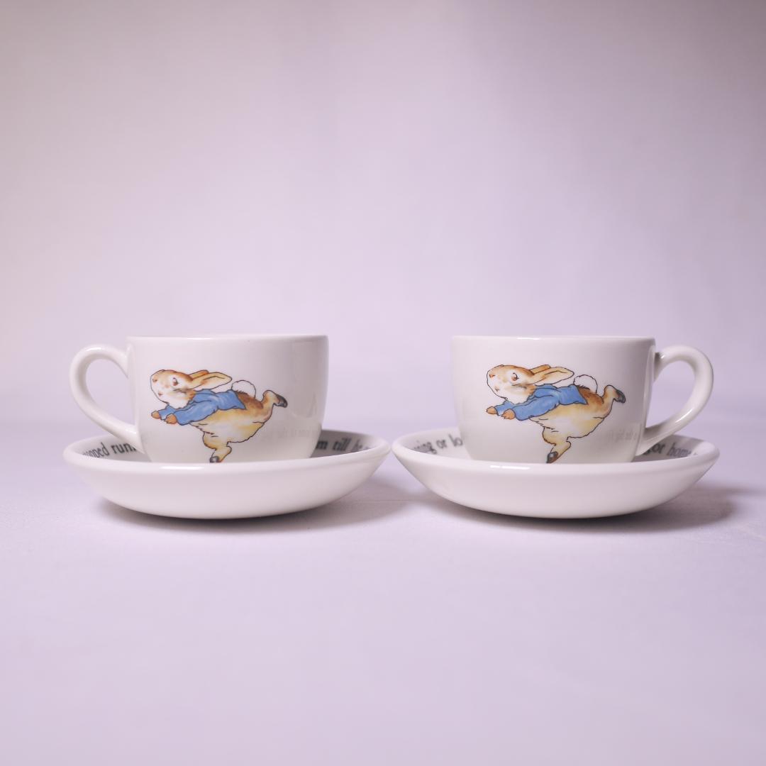 WEDG WOOD ピーターラビット ミニチュア ティーセット 3点 旧刻印