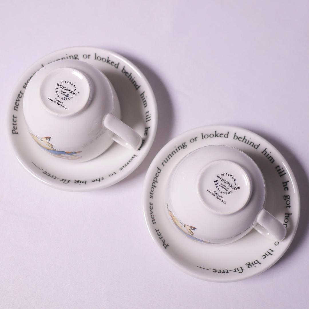 WEDG WOOD ピーターラビット ミニチュア ティーセット 3点 旧刻印