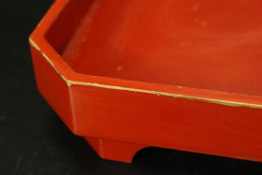 中国美術 色絵 女人紋 筆架 香合 六件 朱塗盆 文房四宝 まとめて(A726