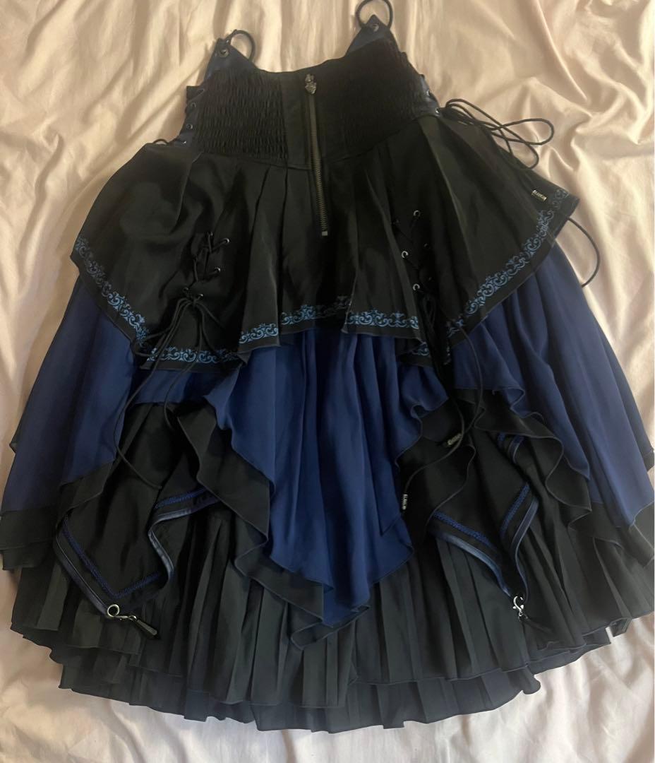 ozzon オッズオン capricious kitty スカート 黒 青