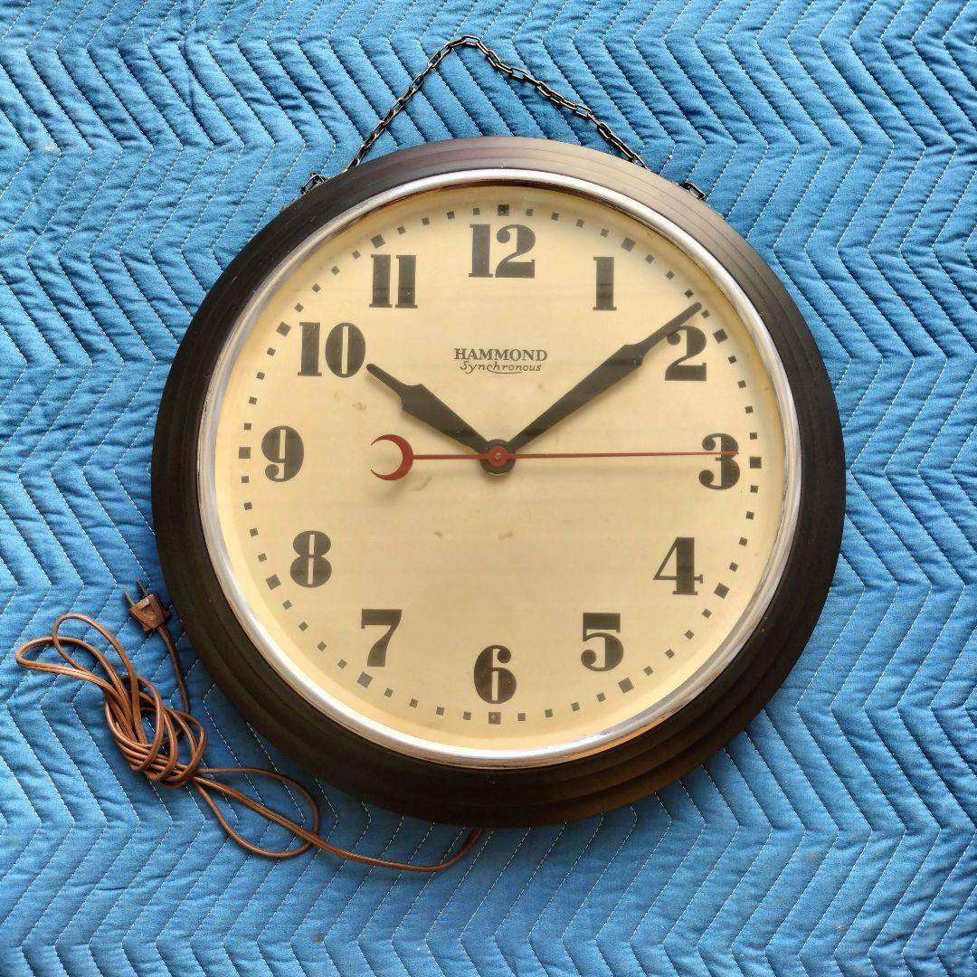 インテリア時計 1930's Hammond Synchronous Wall Clock