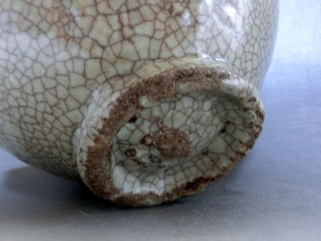 茶碗□李朝 古い氷結貫入紋茶碗 砂高台 お茶道具 古玩 唐物