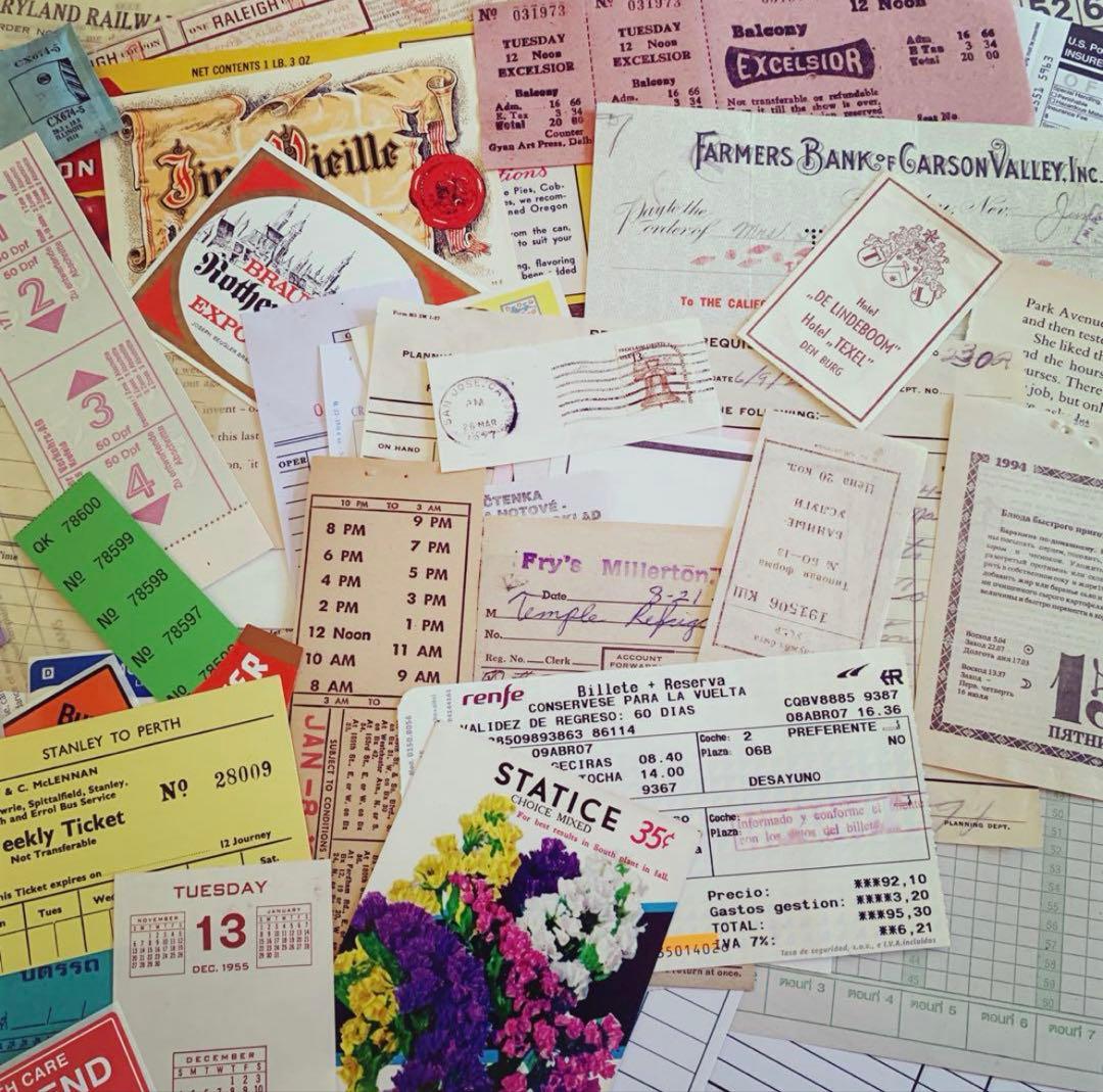 本日限定！★ 紙モノ詰め込みBOX ★ 60サイズ　海外 紙もの ヴィンテージ