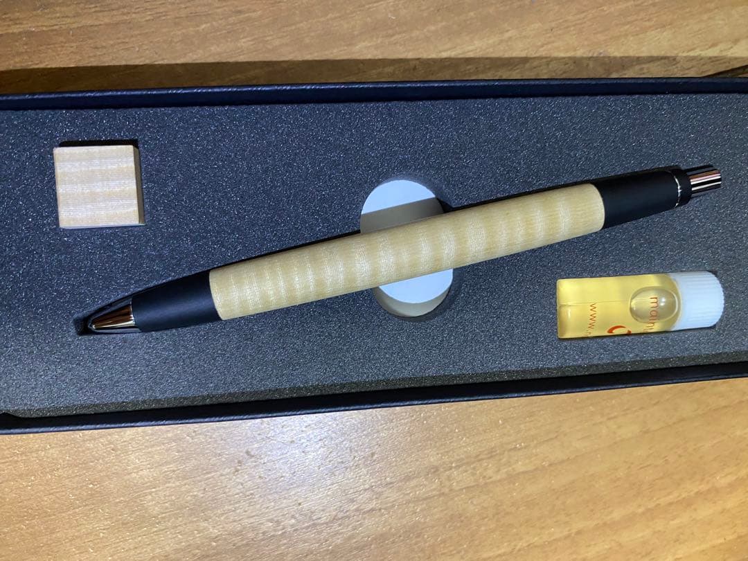 野原工芸 栃(トチ)縮杢 新型 シャープペンシル