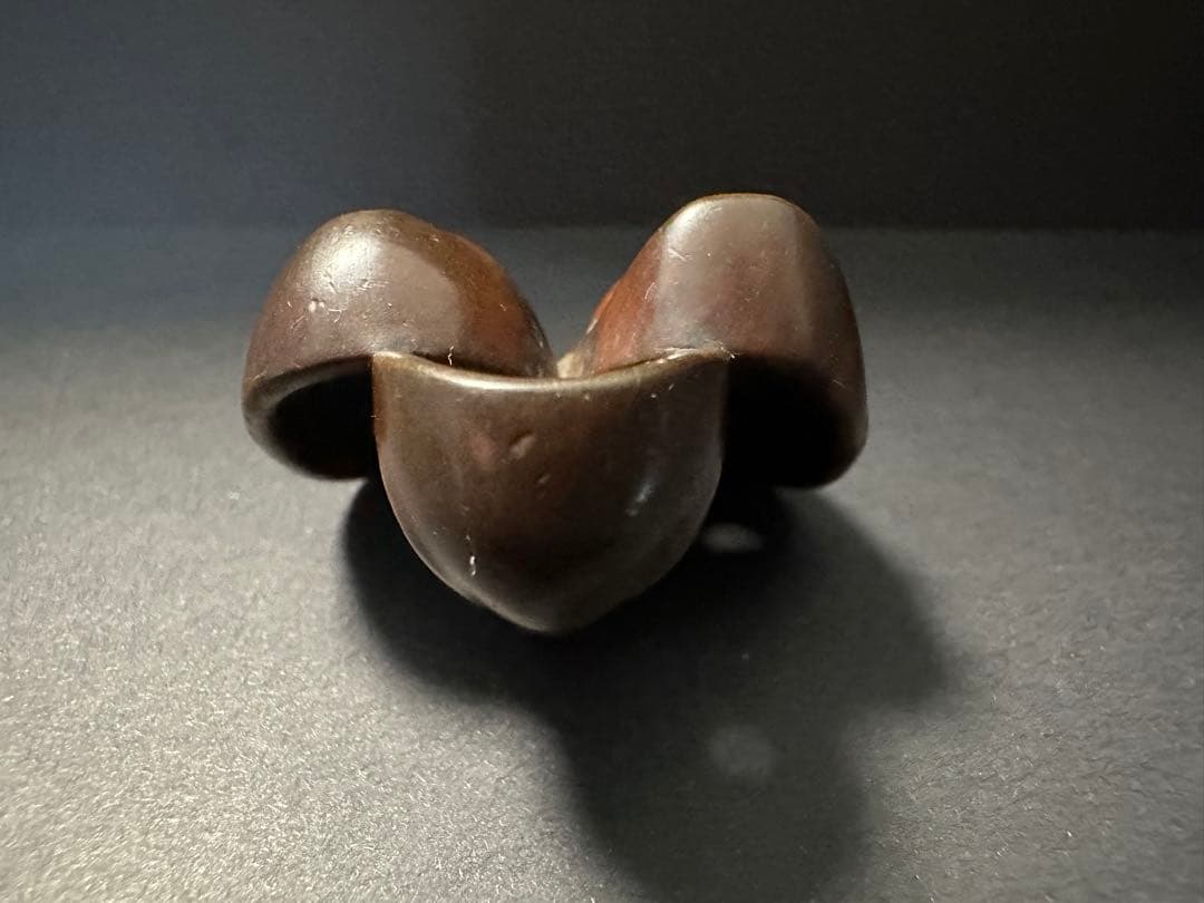 根付(netsuke)】3面の顔の根付 木製 江戸時代の通販はau PAY