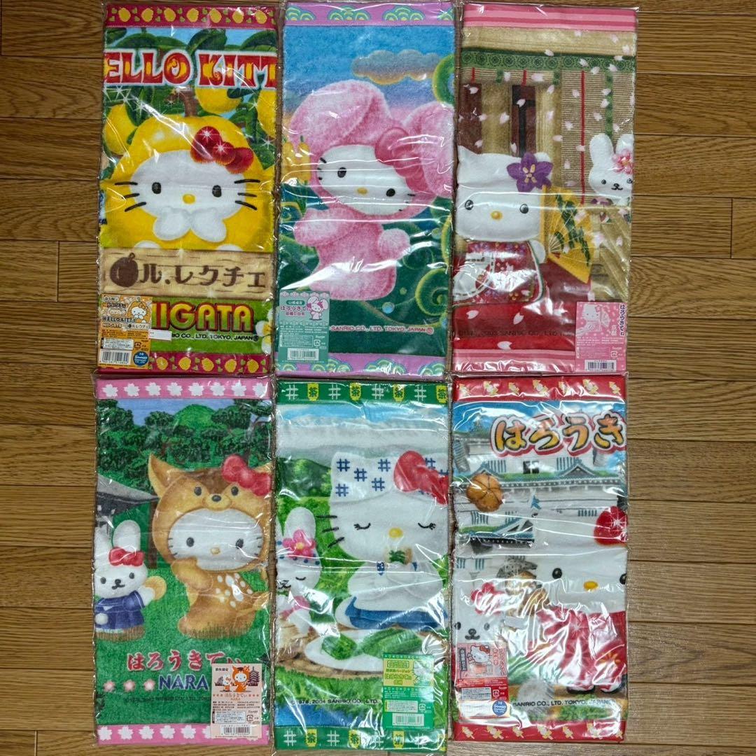 【新品未開封】ご当地キティ ハンドタオル プチタオル 28枚