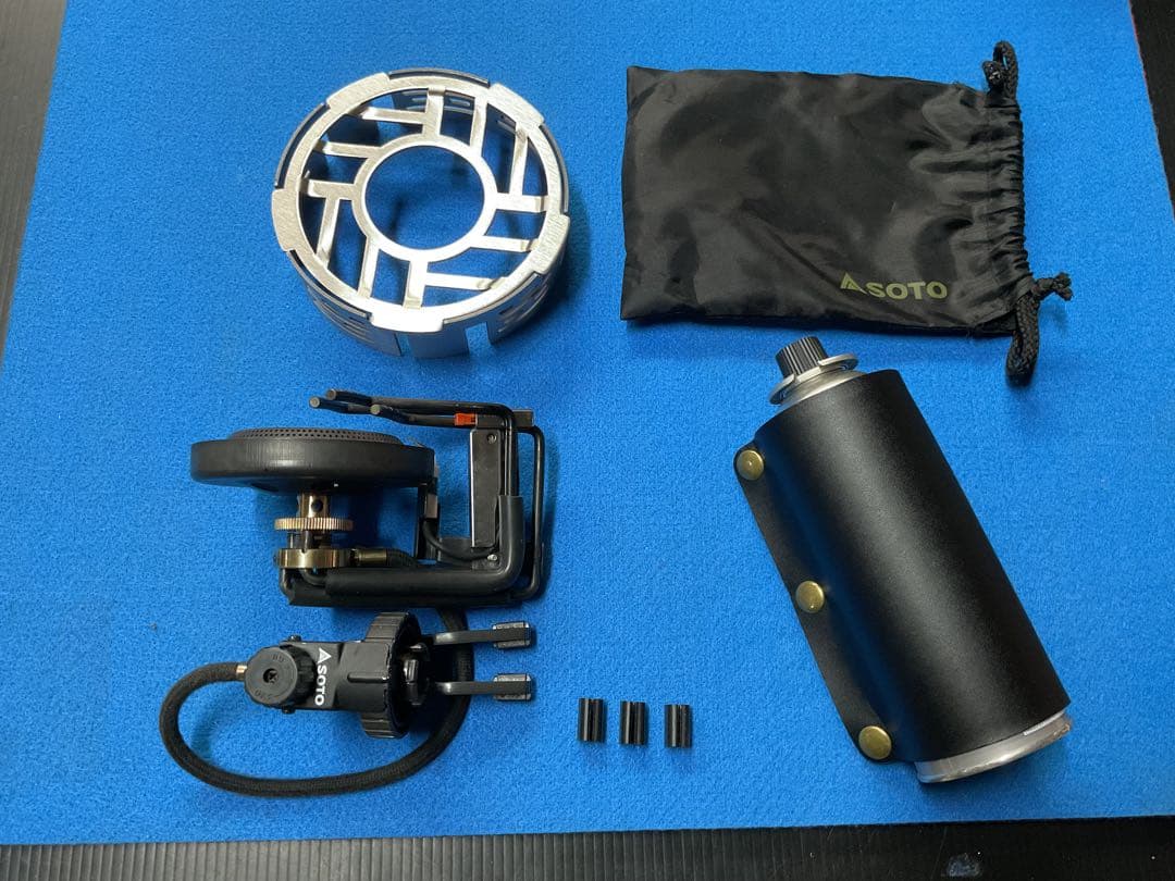 SOTO 廃盤希少人気商品ST-301モノトーンゴールド動作良好美品防風リング付