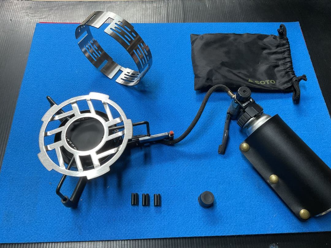 SOTO 廃盤希少人気商品ST-301モノトーンゴールド動作良好美品防風リング付