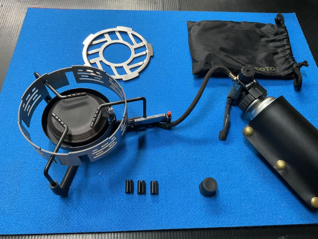 SOTO 廃盤希少人気商品ST-301モノトーンゴールド動作良好美品防風リング付