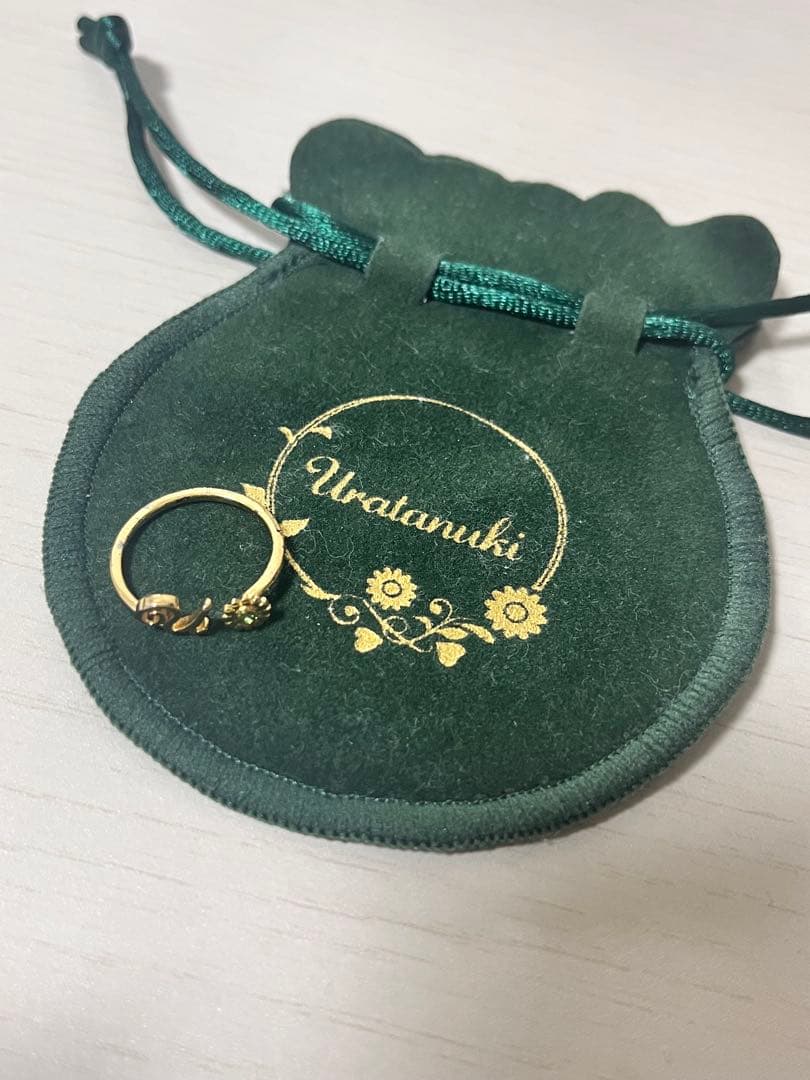 うらたぬき たぬわん ピンキーリング ゴールド Flower うらたぬき