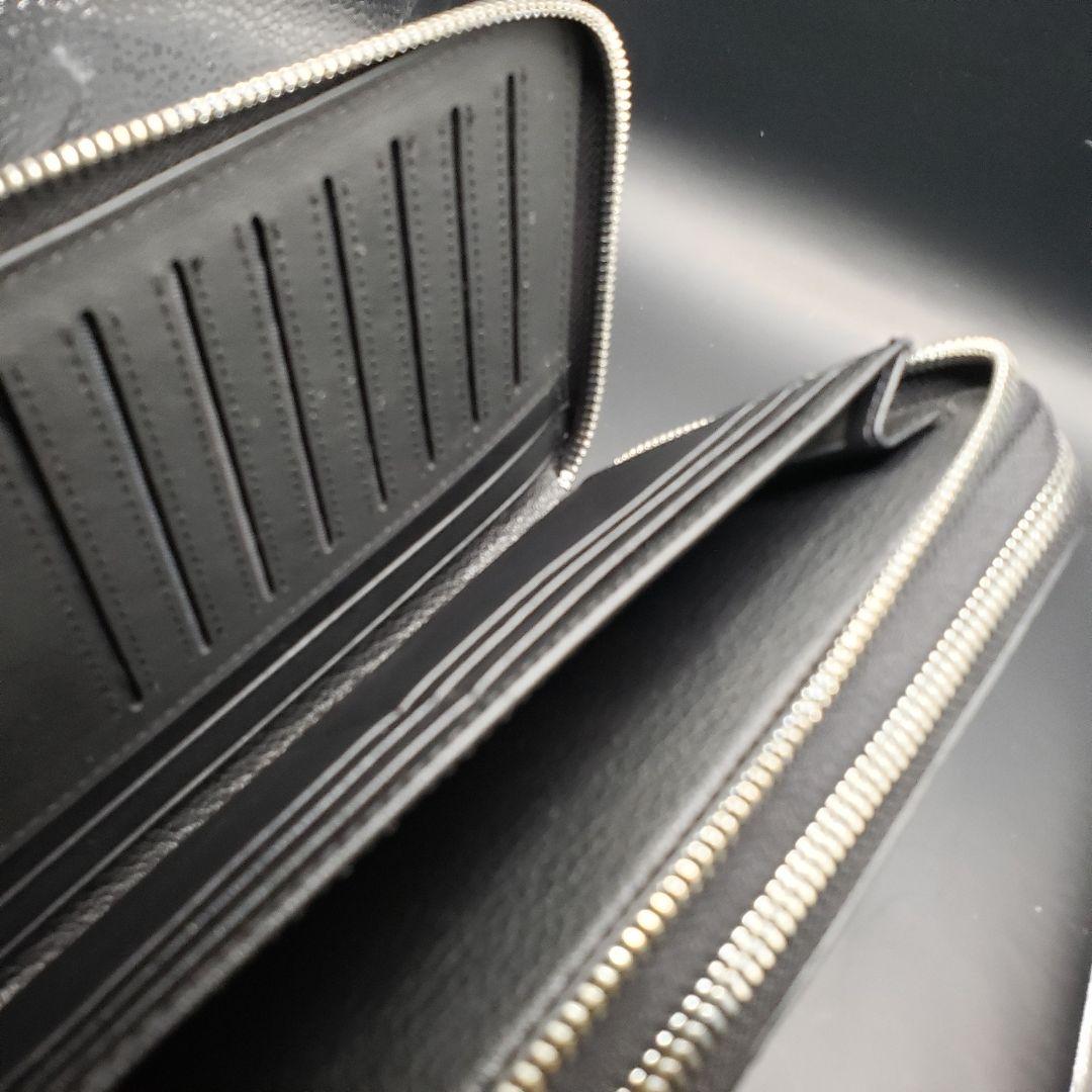 【新品未使用】シャムワニ革　長財布　人気のダブルファスナー