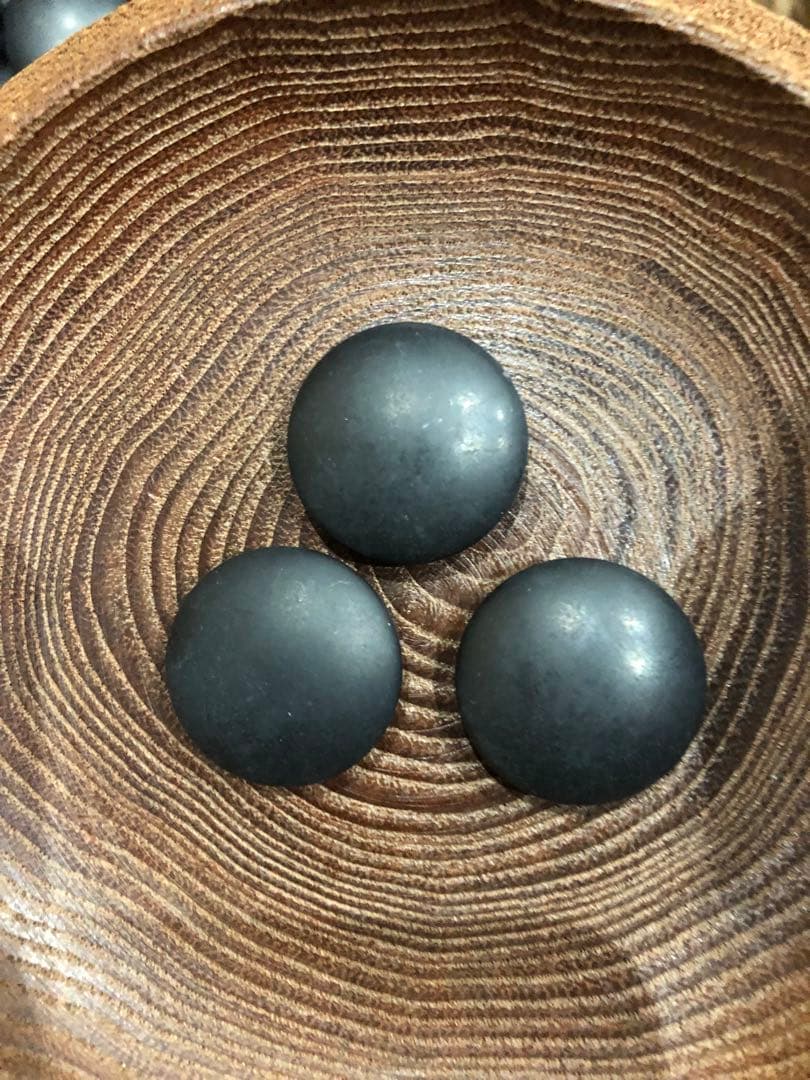 天然木 囲碁盤 蛤碁石セット 脚付 ヘソあり　5寸