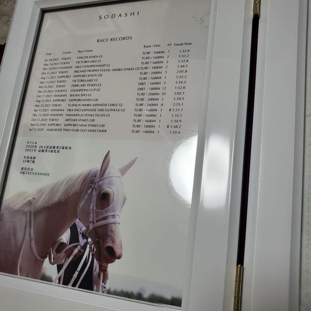 100個限定】ソダシ 引退記念写真パネル シリアルナンバー入り 競馬 JRA