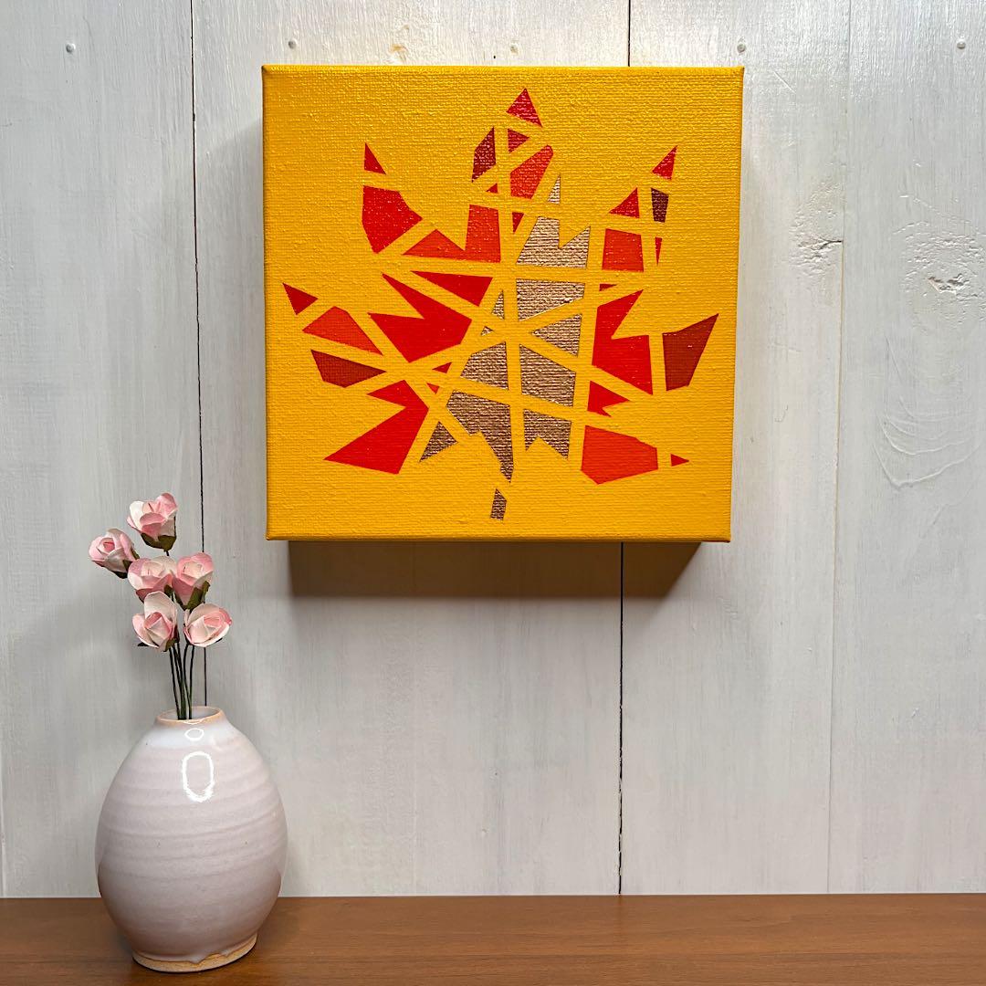 「もみじ」｜絵画 原画 抽象画 植物画 イラスト ドローイング 秋 紅葉