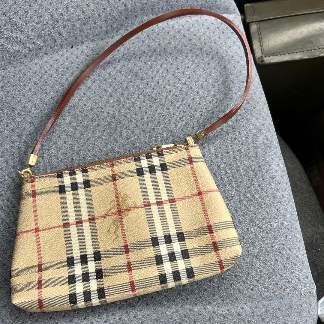 Burberry チェック柄 ハンドバッグ