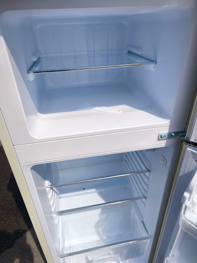 関東限 23年 条件で配送無 レトロ冷蔵庫 レトロデザイン冷蔵庫 冷蔵庫 2ドア