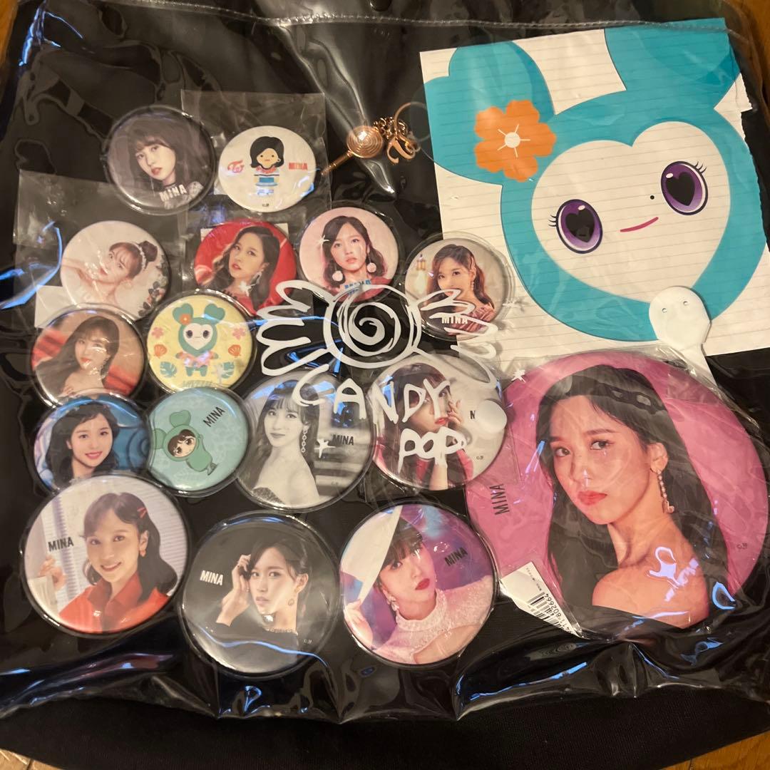 TWICE candy pop トートバッグジヒョ缶バッジ痛バ TWICE Candy Pop
