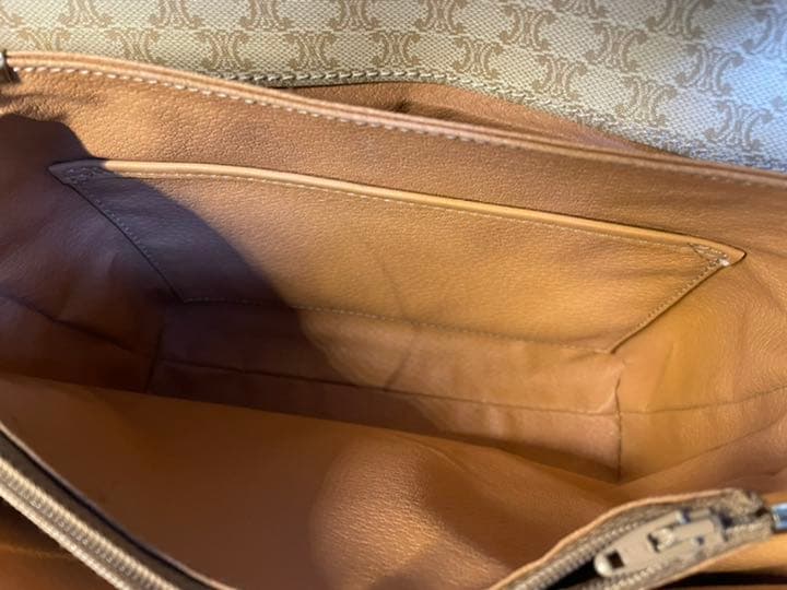 (美品) セリーヌマカダム ショルダーバッグ PVCレザー オールド