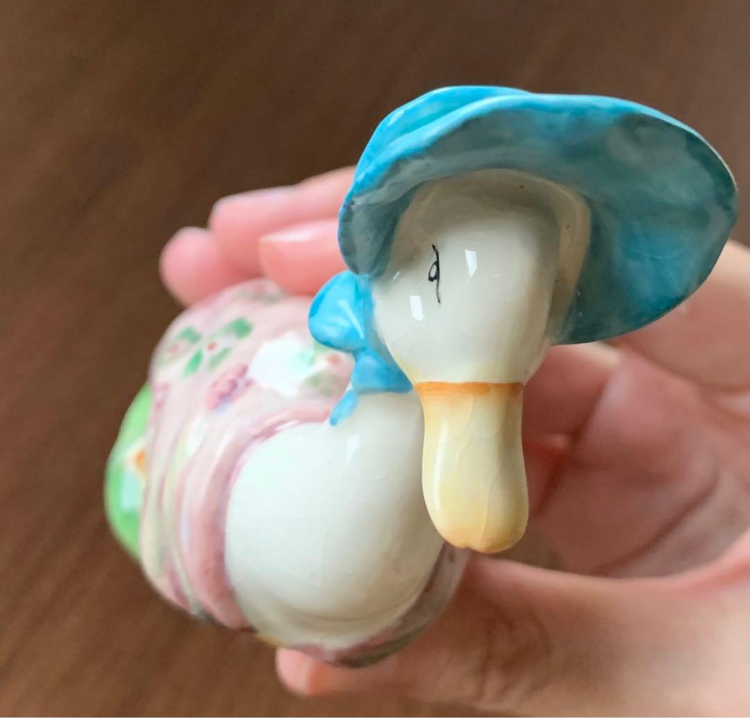 ピーターラビット ジマイマときつねの紳士 フィギュリン BP-2ゴールド