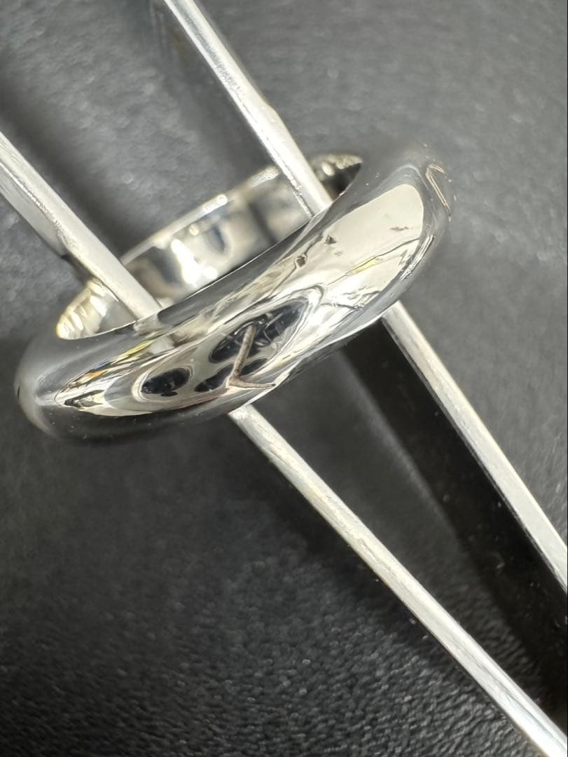 CHANEL シャネル ロゴ 3連リング SV925 ヴィンテージ13号〜14号