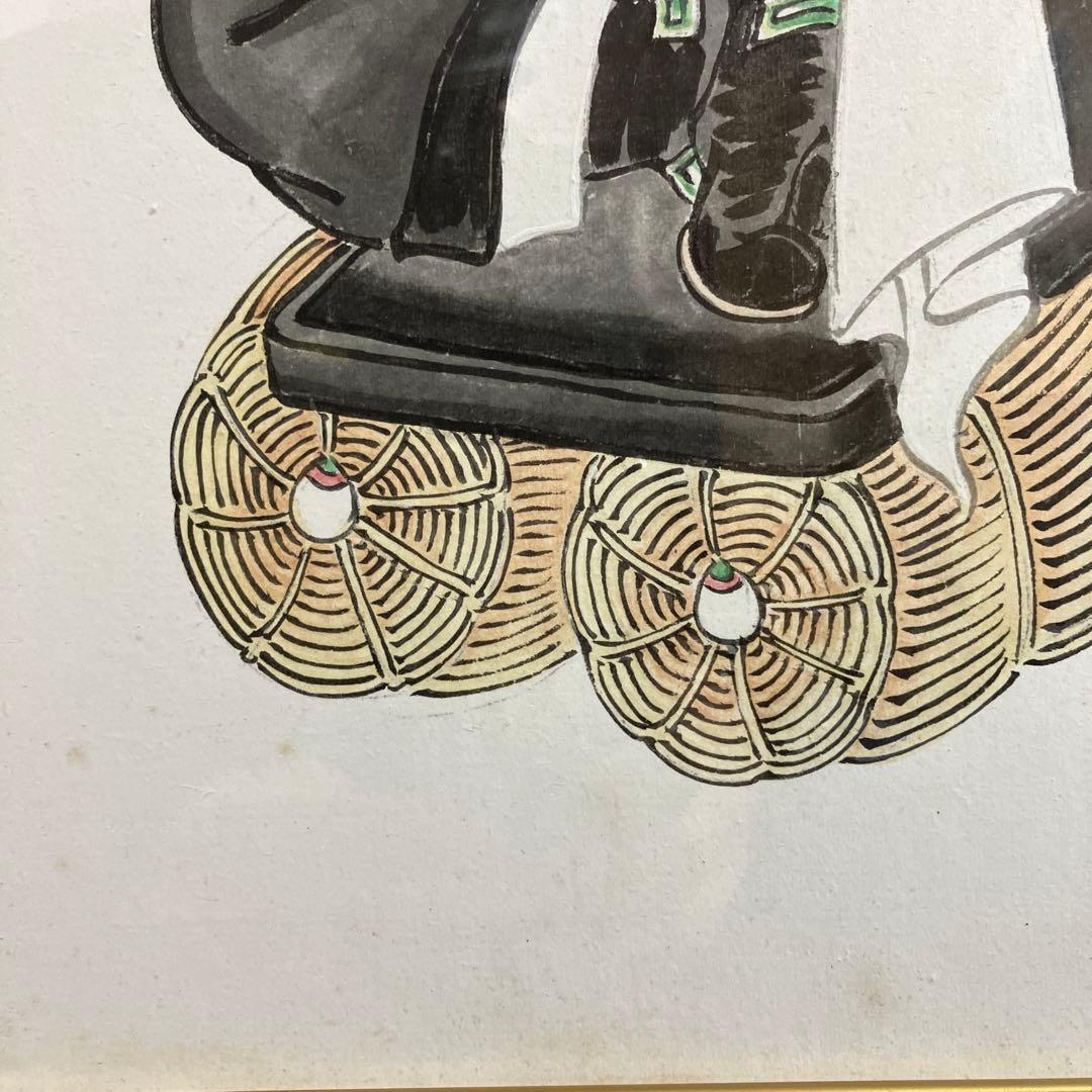 水墨淡彩　松川藤華「大黒天」新潟県三条市出身物故作家