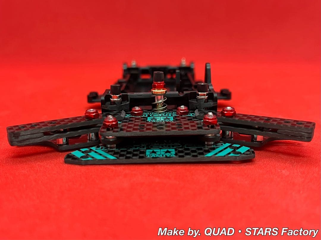 【ミニ四駆・VZシャーシ用】1軸リヤアンカー　J-CUP2022／カーボン