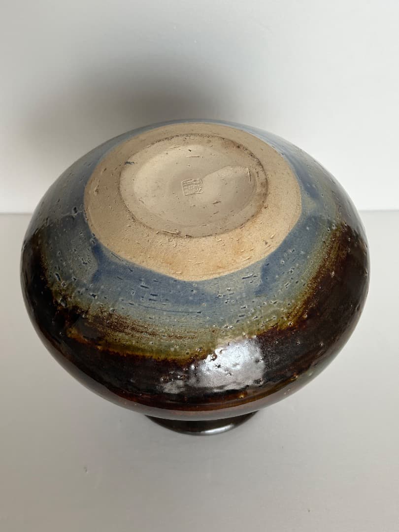 釉彩花瓶　(中島翁介 作)