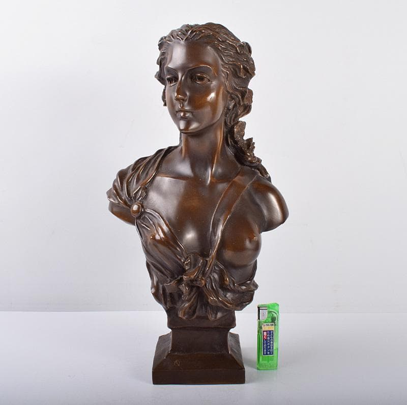 ブロンズ像少年像人物像置物高さ約43cm重さ約3kgMR7251